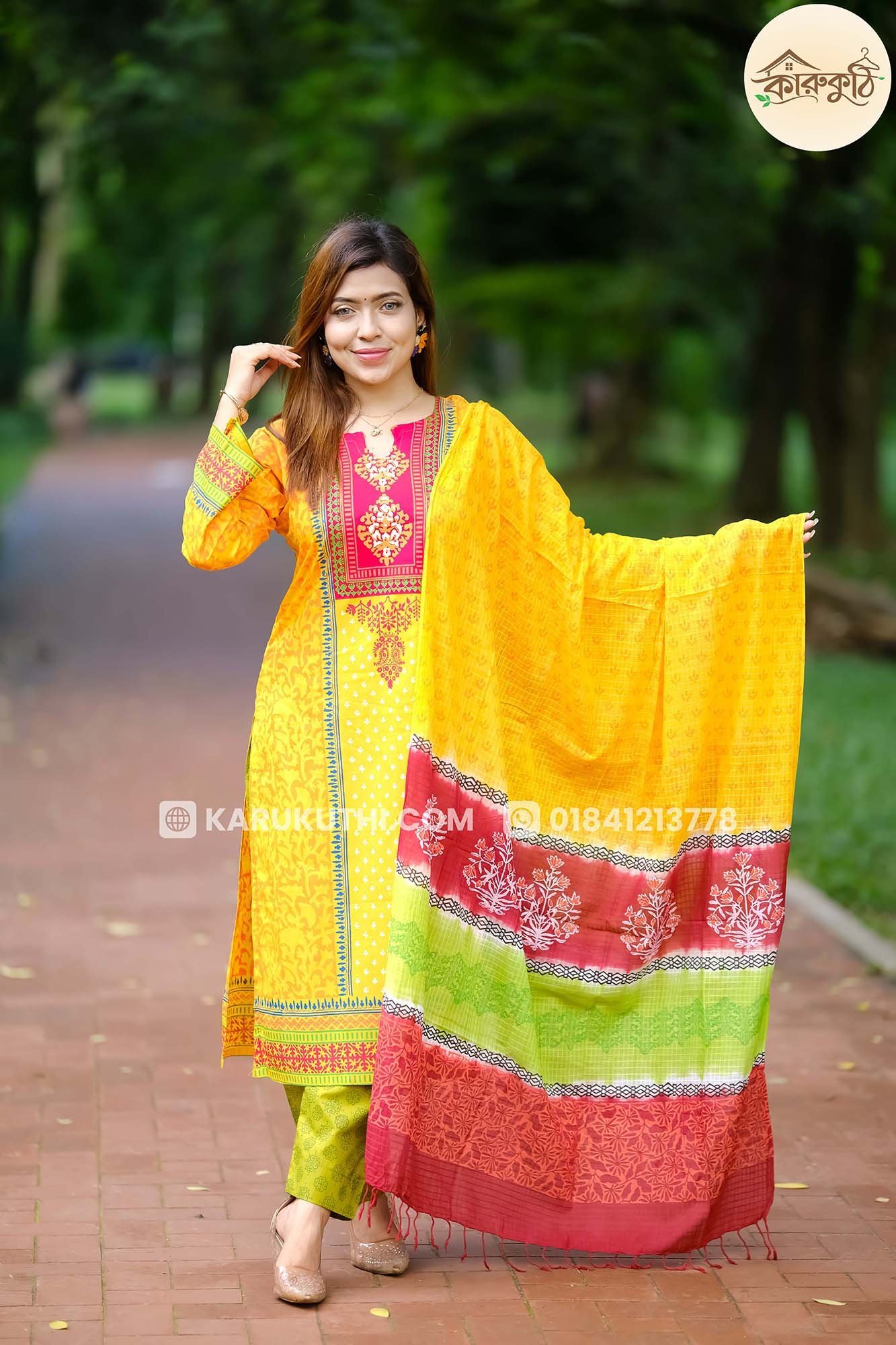 bonolota-orko-century-voil-3-piece-1 Bonolota - Premium 100% Cotton 3-Piece - Unstitched - Image 1