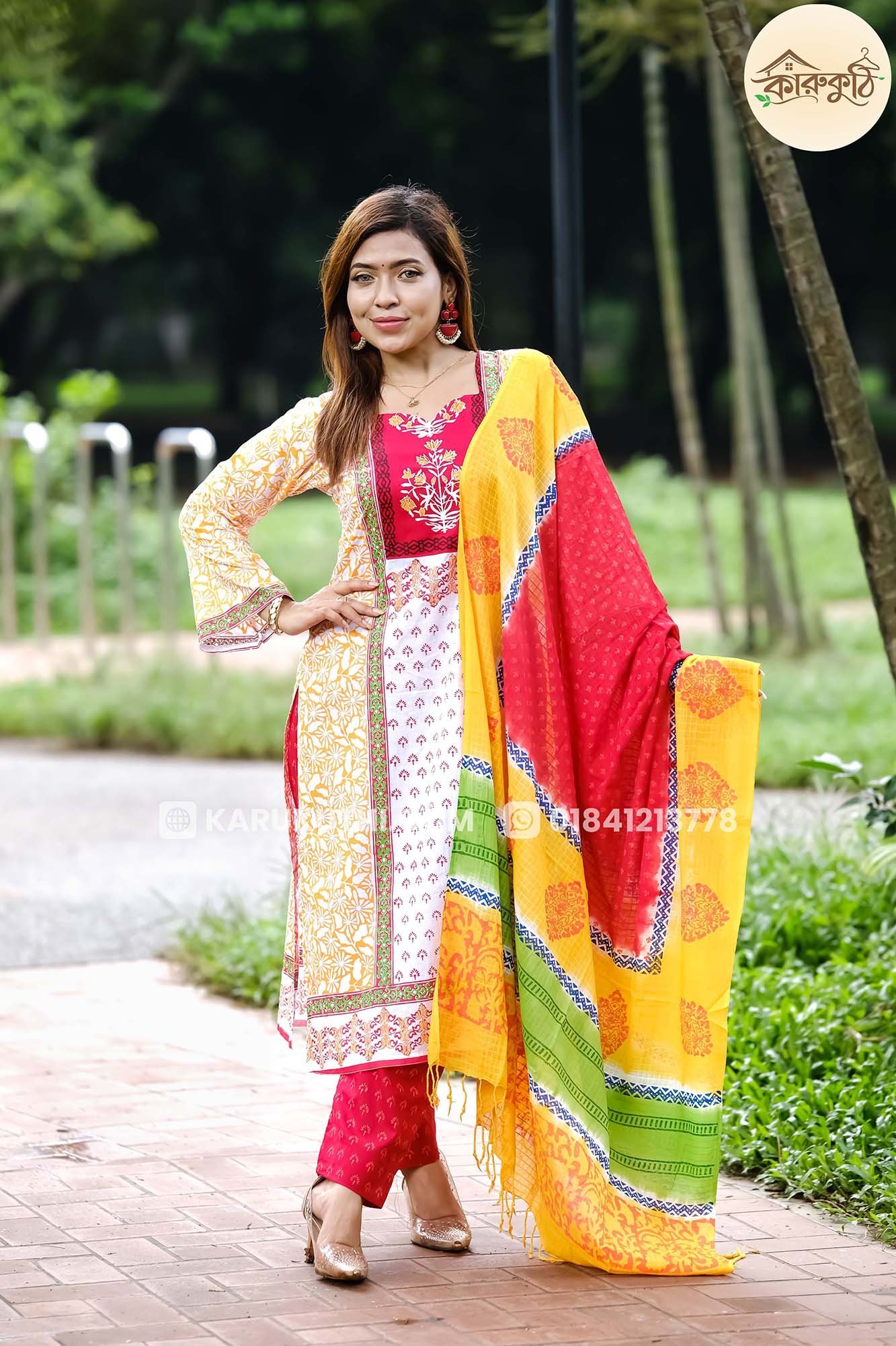 kashful-orko-century-voil-3-piece-1 Kashful - Premium 100% Cotton 3-Piece - Unstitched - Image 1
