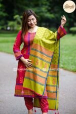 Madhobi - Premium 100% Cotton 3-Piece - Unstitched - Image 2