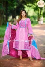 Mayabi - Premium 100% Cotton 3-Piece - Unstitched - Image 2