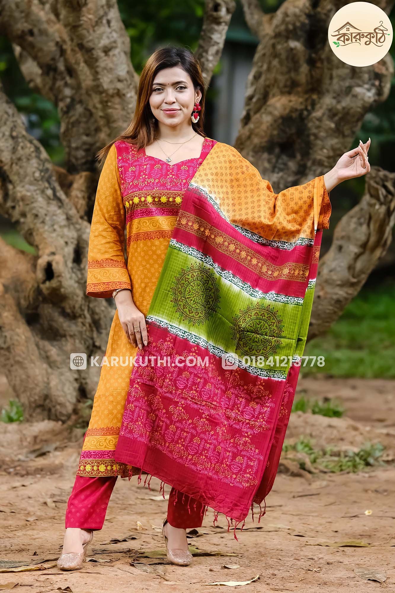 meghla-orko-century-voil-3-piece-1 Meghla - Premium 100% Cotton 3-Piece - Unstitched - Image 1