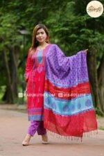 Rupkotha - Premium 100% Cotton 3-Piece - Unstitched
